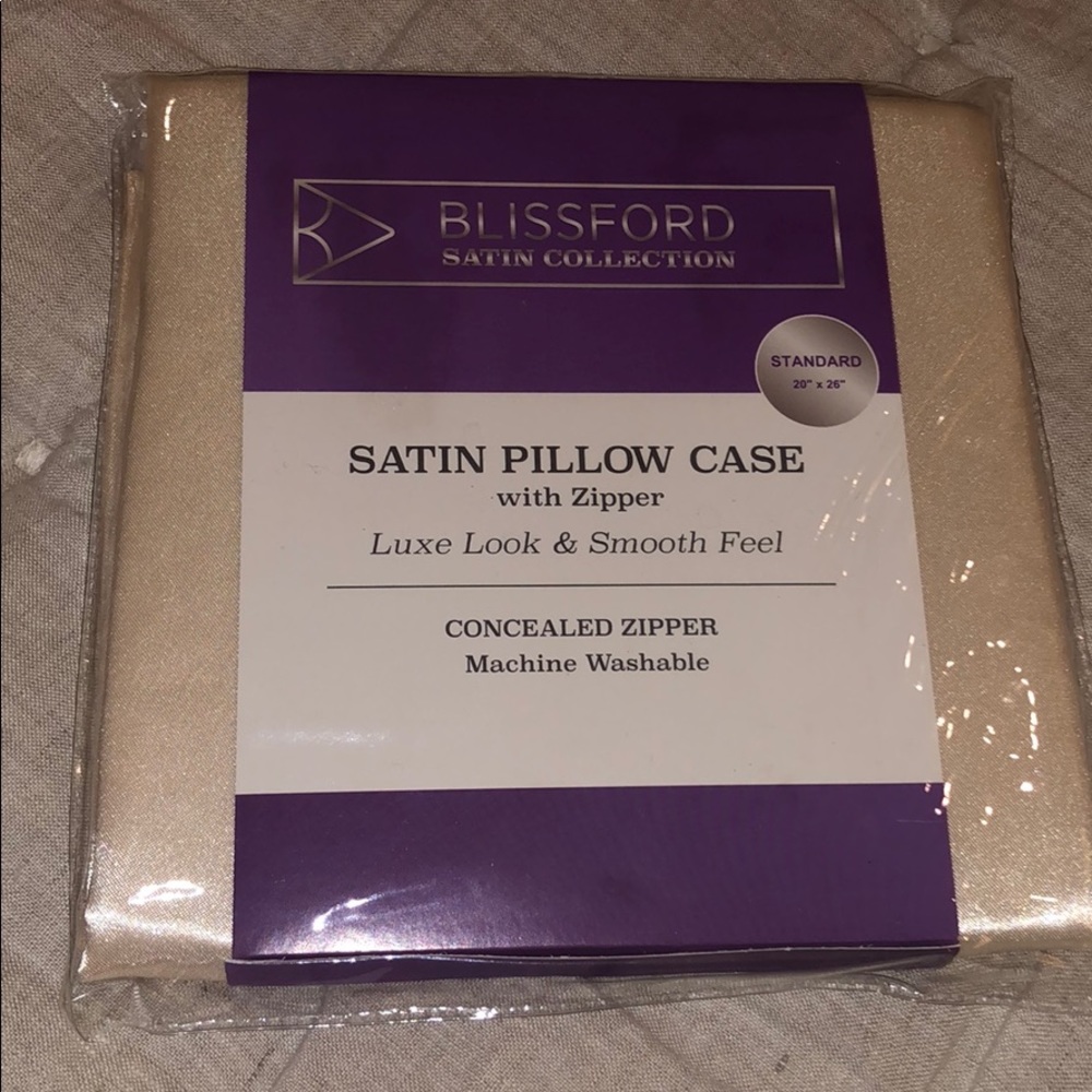 Blissford satin pillow case, BRAND NEW!
